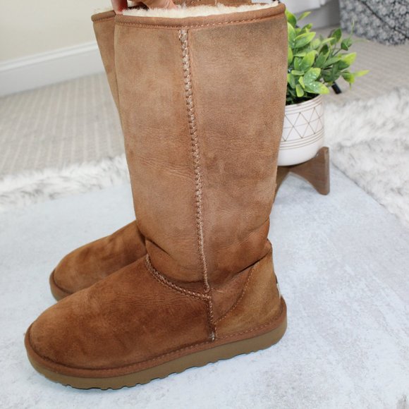 UGG Classic II Tall Boots in Chestnut Color - Picture 9 of 13